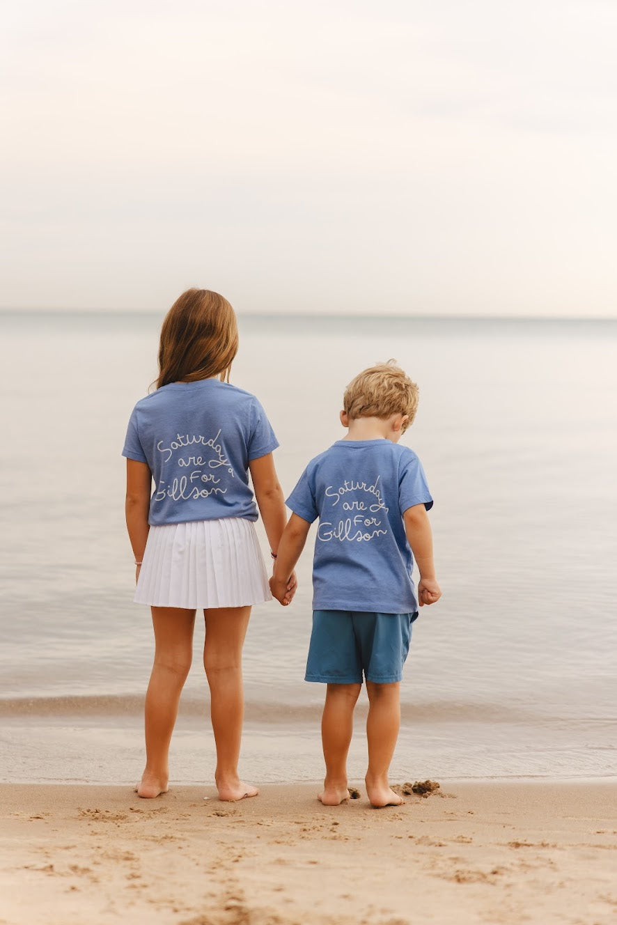 Saturdays are for Gillson Kids T-shirt | Blue