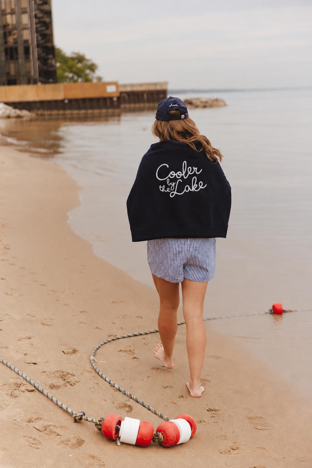 Cooler by the Lake Women's Crewneck, Navy