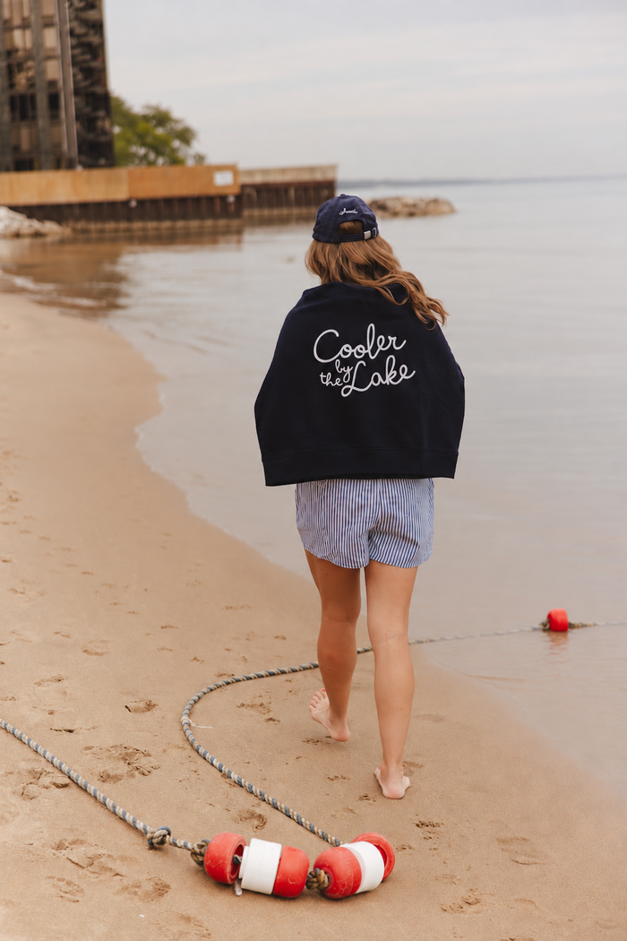 Cooler by the Lake Women's Crewneck, Navy
