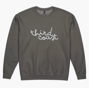 Third Coast Script Sweatshirt Dark Grey