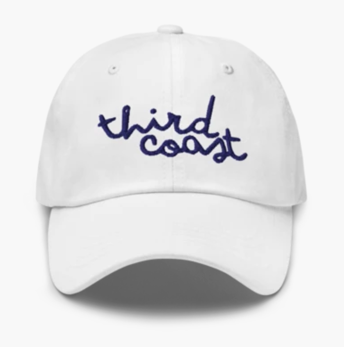 Third Coast Script Hat, White
