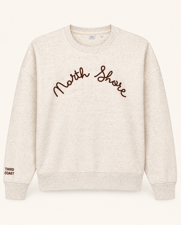 North Shore Women's Crew Neck Sweatshirt, Cream