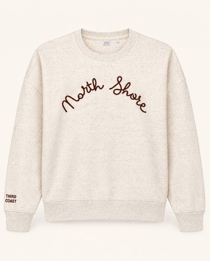 North Shore Women's Crew Neck Sweatshirt, Cream